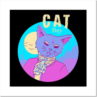 CAT BOY, Band Merchandise, Skate Design, Cat design Posters and Art